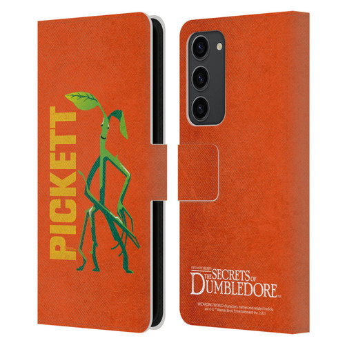 Fantastic Beasts: Secrets of Dumbledore Graphic Badges Pickett Leather Book Wallet Case Cover For Samsung Galaxy S23+ 5G