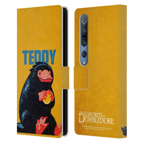 Fantastic Beasts: Secrets of Dumbledore Graphic Badges Teddy Leather Book Wallet Case Cover For Xiaomi Mi 10 5G / Mi 10 Pro 5G