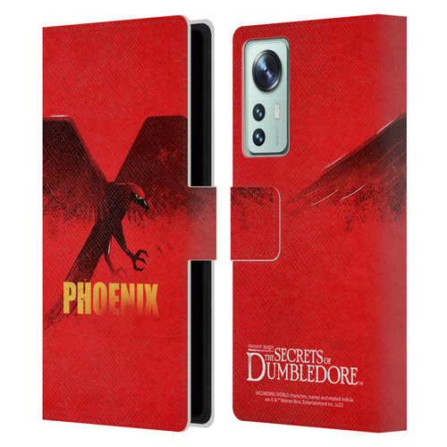 Fantastic Beasts: Secrets of Dumbledore Graphic Badges Phoenix Leather Book Wallet Case Cover For Xiaomi 12
