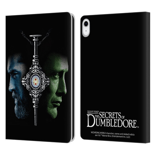 Fantastic Beasts: Secrets of Dumbledore Graphic Core Dumbledore And Grindelwald Leather Book Wallet Case Cover For Apple iPad 10.9 (2022)