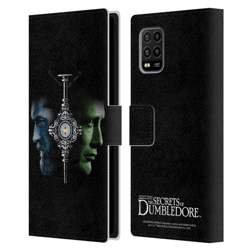 Fantastic Beasts: Secrets of Dumbledore Graphic Core Dumbledore And Grindelwald Leather Book Wallet Case Cover For Xiaomi Mi 10 Lite 5G