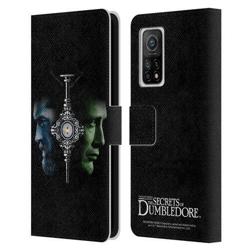 Fantastic Beasts: Secrets of Dumbledore Graphic Core Dumbledore And Grindelwald Leather Book Wallet Case Cover For Xiaomi Mi 10T 5G