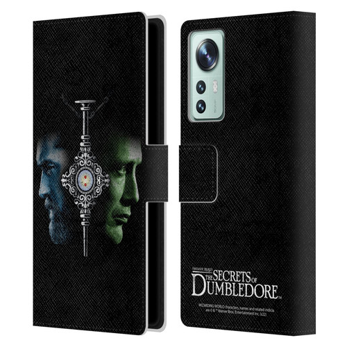 Fantastic Beasts: Secrets of Dumbledore Graphic Core Dumbledore And Grindelwald Leather Book Wallet Case Cover For Xiaomi 12
