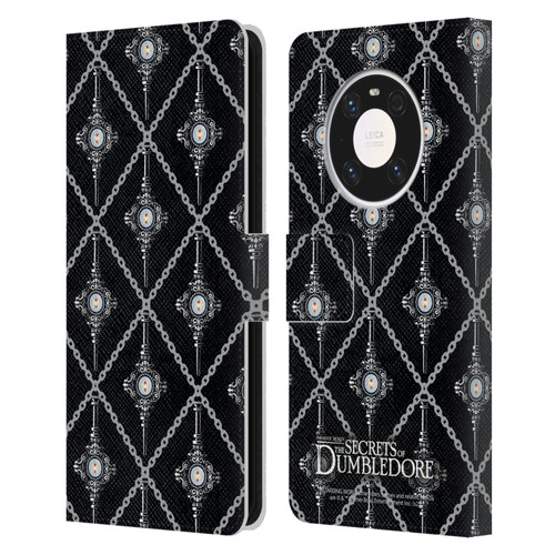Fantastic Beasts: Secrets of Dumbledore Graphics Blood Troth Pattern Leather Book Wallet Case Cover For Huawei Mate 40 Pro 5G