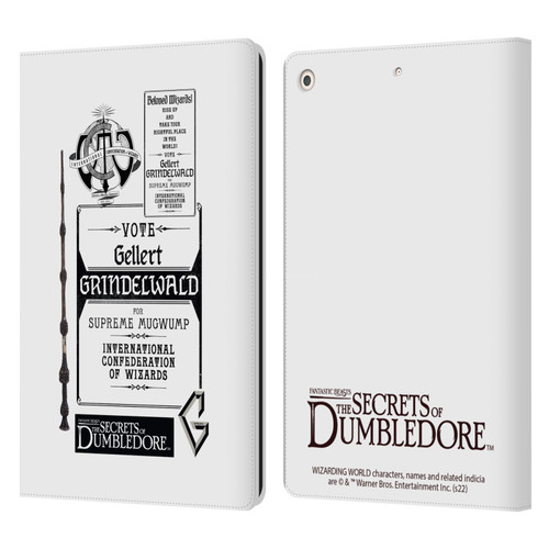 Fantastic Beasts: Secrets of Dumbledore Graphics Gellert Grindelwald Leather Book Wallet Case Cover For Apple iPad 10.2 2019/2020/2021