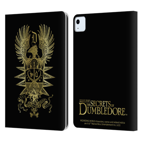 Fantastic Beasts: Secrets of Dumbledore Graphics Dumbledore's Crest Leather Book Wallet Case Cover For Apple iPad Air 11 2020/2022/2024
