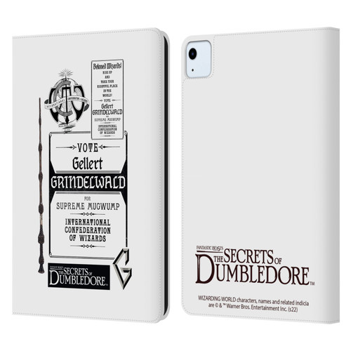 Fantastic Beasts: Secrets of Dumbledore Graphics Gellert Grindelwald Leather Book Wallet Case Cover For Apple iPad Air 11 2020/2022/2024