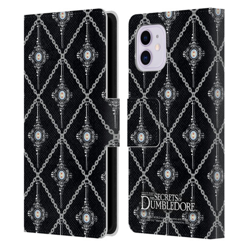 Fantastic Beasts: Secrets of Dumbledore Graphics Blood Troth Pattern Leather Book Wallet Case Cover For Apple iPhone 11
