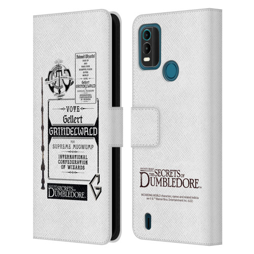 Fantastic Beasts: Secrets of Dumbledore Graphics Gellert Grindelwald Leather Book Wallet Case Cover For Nokia G11 Plus