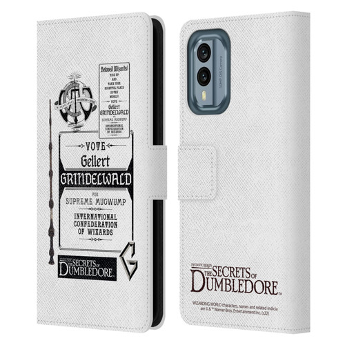 Fantastic Beasts: Secrets of Dumbledore Graphics Gellert Grindelwald Leather Book Wallet Case Cover For Nokia X30