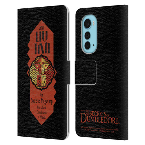 Fantastic Beasts: Secrets of Dumbledore Graphics Liu Tao Leather Book Wallet Case Cover For Motorola Edge (2022)