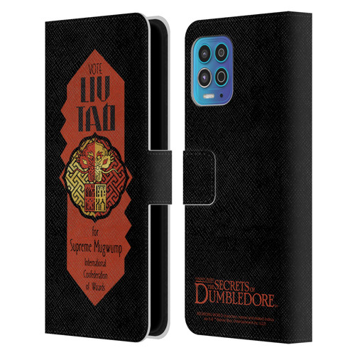 Fantastic Beasts: Secrets of Dumbledore Graphics Liu Tao Leather Book Wallet Case Cover For Motorola Moto G100