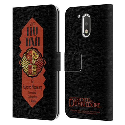 Fantastic Beasts: Secrets of Dumbledore Graphics Liu Tao Leather Book Wallet Case Cover For Motorola Moto G41