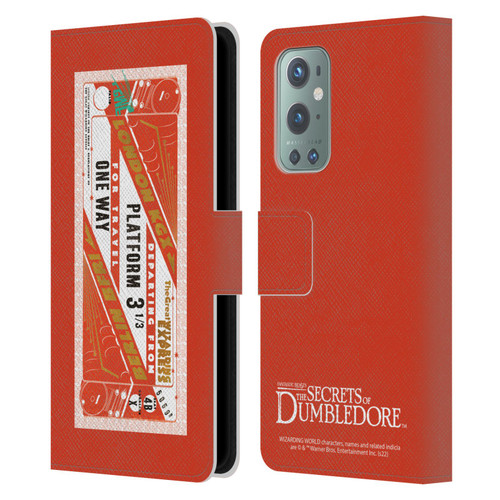 Fantastic Beasts: Secrets of Dumbledore Graphics Train Ticket Leather Book Wallet Case Cover For OnePlus 9