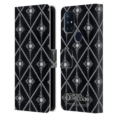 Fantastic Beasts: Secrets of Dumbledore Graphics Blood Troth Pattern Leather Book Wallet Case Cover For OnePlus Nord N10 5G