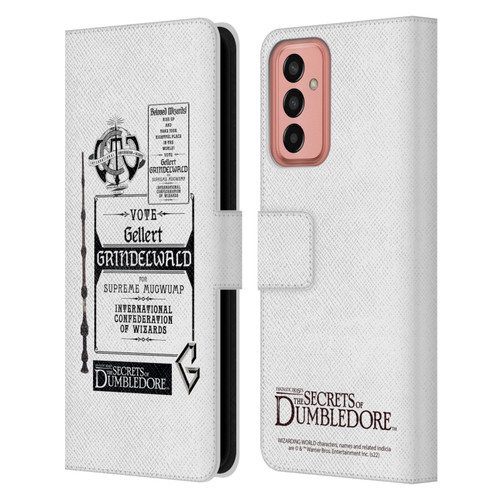 Fantastic Beasts: Secrets of Dumbledore Graphics Gellert Grindelwald Leather Book Wallet Case Cover For Samsung Galaxy M13 (2022)