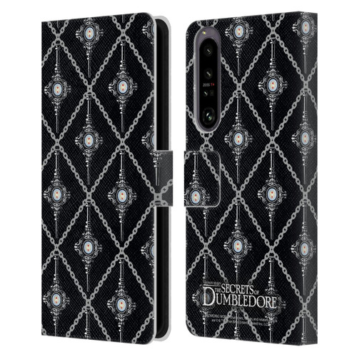 Fantastic Beasts: Secrets of Dumbledore Graphics Blood Troth Pattern Leather Book Wallet Case Cover For Sony Xperia 1 IV