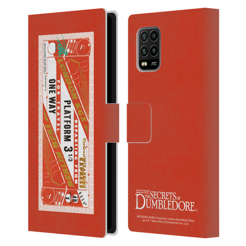 Fantastic Beasts: Secrets of Dumbledore Graphics Train Ticket Leather Book Wallet Case Cover For Xiaomi Mi 10 Lite 5G
