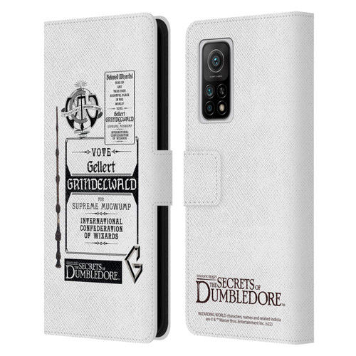 Fantastic Beasts: Secrets of Dumbledore Graphics Gellert Grindelwald Leather Book Wallet Case Cover For Xiaomi Mi 10T 5G