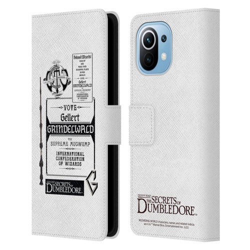 Fantastic Beasts: Secrets of Dumbledore Graphics Gellert Grindelwald Leather Book Wallet Case Cover For Xiaomi Mi 11