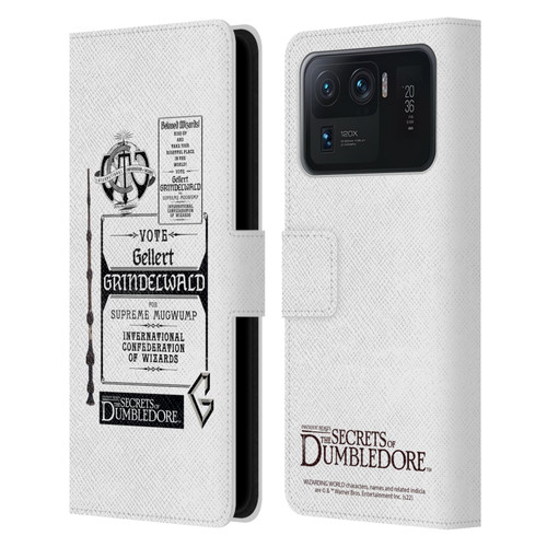 Fantastic Beasts: Secrets of Dumbledore Graphics Gellert Grindelwald Leather Book Wallet Case Cover For Xiaomi Mi 11 Ultra