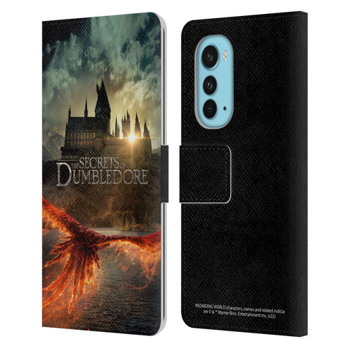 Fantastic Beasts: Secrets of Dumbledore Key Art Poster Leather Book Wallet Case Cover For Motorola Edge (2022)