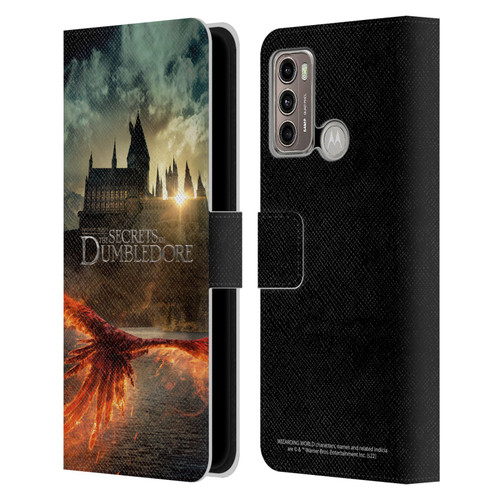 Fantastic Beasts: Secrets of Dumbledore Key Art Poster Leather Book Wallet Case Cover For Motorola Moto G60 / Moto G40 Fusion