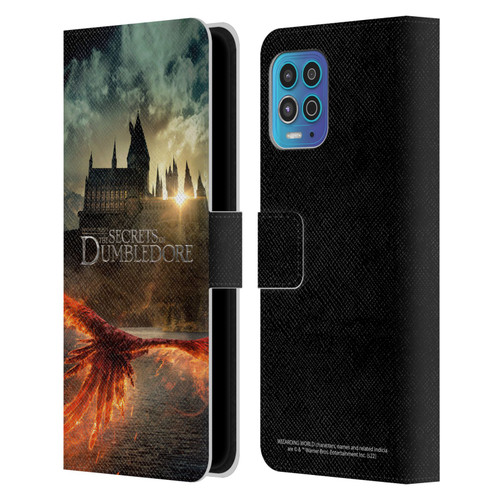 Fantastic Beasts: Secrets of Dumbledore Key Art Poster Leather Book Wallet Case Cover For Motorola Moto G100