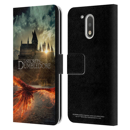 Fantastic Beasts: Secrets of Dumbledore Key Art Poster Leather Book Wallet Case Cover For Motorola Moto G41