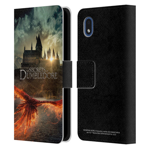 Fantastic Beasts: Secrets of Dumbledore Key Art Poster Leather Book Wallet Case Cover For Samsung Galaxy A01 Core (2020)