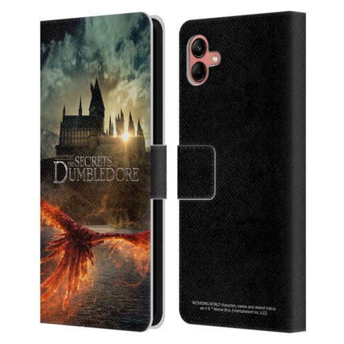 Fantastic Beasts: Secrets of Dumbledore Key Art Poster Leather Book Wallet Case Cover For Samsung Galaxy A04 (2022)