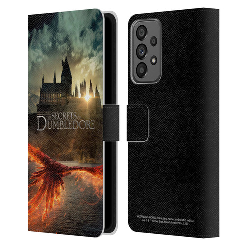 Fantastic Beasts: Secrets of Dumbledore Key Art Poster Leather Book Wallet Case Cover For Samsung Galaxy A73 5G (2022)