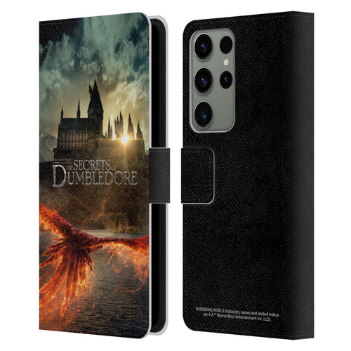 Fantastic Beasts: Secrets of Dumbledore Key Art Poster Leather Book Wallet Case Cover For Samsung Galaxy S23 Ultra 5G