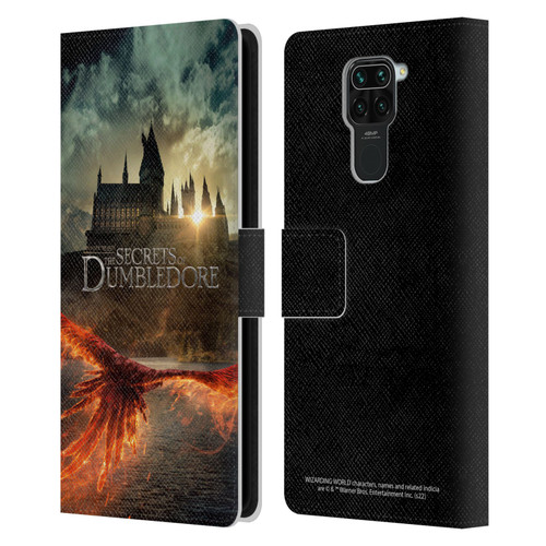 Fantastic Beasts: Secrets of Dumbledore Key Art Poster Leather Book Wallet Case Cover For Xiaomi Redmi Note 9 / Redmi 10X 4G