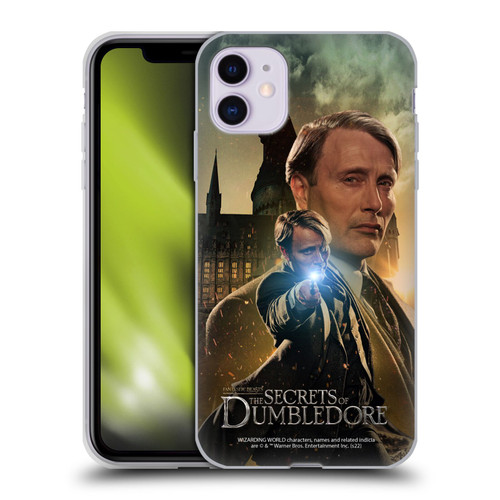 Fantastic Beasts: Secrets of Dumbledore Character Art Gellert Grindelwald Soft Gel Case for Apple iPhone 11