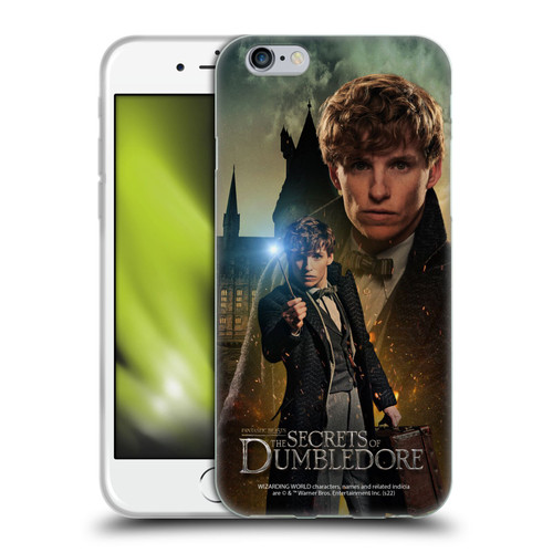 Fantastic Beasts: Secrets of Dumbledore Character Art Newt Scamander Soft Gel Case for Apple iPhone 6 / iPhone 6s