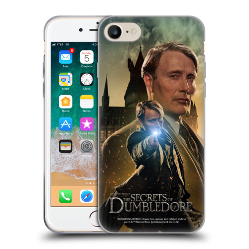 Fantastic Beasts: Secrets of Dumbledore Character Art Gellert Grindelwald Soft Gel Case for Apple iPhone 7 / 8 / SE 2020 & 2022