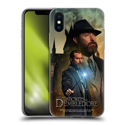 Fantastic Beasts: The Secrets of Dumbledore Character Art Albus Dumbledore Soft Gel Case for Apple iPhone X / iPhone XS