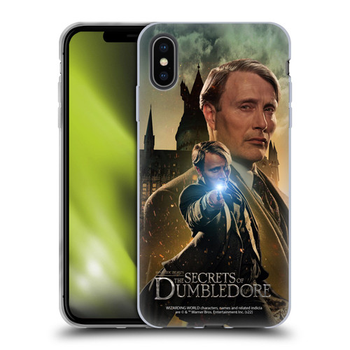 Fantastic Beasts: Secrets of Dumbledore Character Art Gellert Grindelwald Soft Gel Case for Apple iPhone XS Max