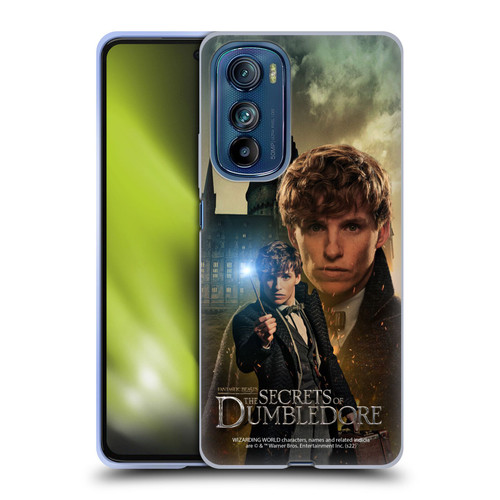 Fantastic Beasts: Secrets of Dumbledore Character Art Newt Scamander Soft Gel Case for Motorola Edge 30