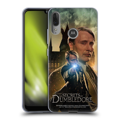 Fantastic Beasts: Secrets of Dumbledore Character Art Gellert Grindelwald Soft Gel Case for Motorola Moto E6 Plus