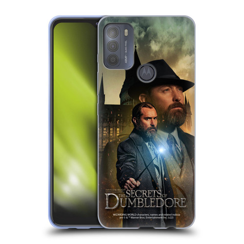 Fantastic Beasts: The Secrets of Dumbledore Character Art Albus Dumbledore Soft Gel Case for Motorola Moto G50