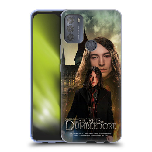 Fantastic Beasts: Secrets of Dumbledore Character Art Credence Barebone Soft Gel Case for Motorola Moto G50
