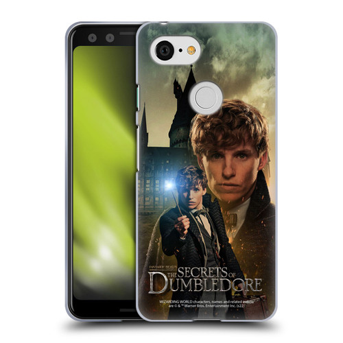 Fantastic Beasts: Secrets of Dumbledore Character Art Newt Scamander Soft Gel Case for Google Pixel 3