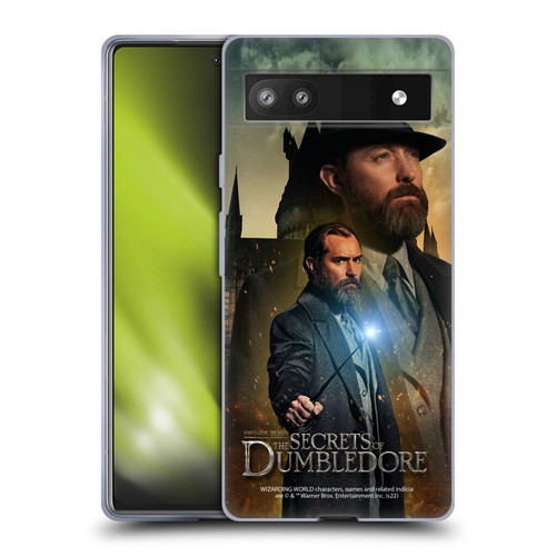 Fantastic Beasts: The Secrets of Dumbledore Character Art Albus Dumbledore Soft Gel Case for Google Pixel 6a