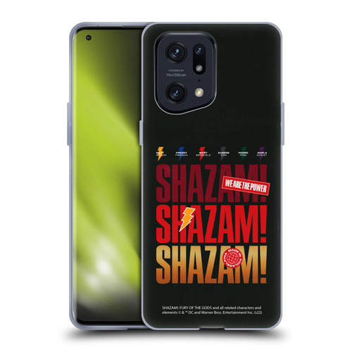Shazam!: Fury Of The Gods Graphics Logo Soft Gel Case for OPPO Find X5 Pro