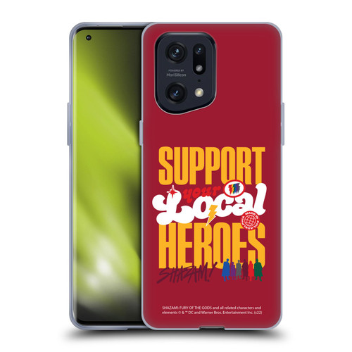 Shazam!: Fury Of The Gods Graphics Typography Soft Gel Case for OPPO Find X5 Pro