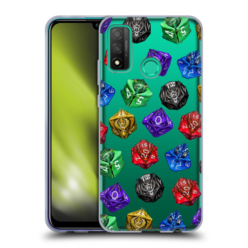Stanley Morrison Art Six Dragons Gaming Dice Set Soft Gel Case for Huawei P Smart (2020)