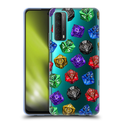 Stanley Morrison Art Six Dragons Gaming Dice Set Soft Gel Case for Huawei P Smart (2021)