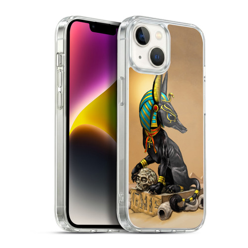 Stanley Morrison Art Egyptian Black Jackal Anubis Soft Gel Case for Apple iPhone 14